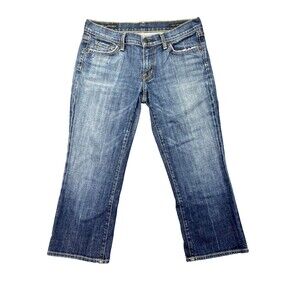 Citizens of Humanity Jeans Kelly #063 Low Waist Cropped Stretch Sz‎ 30 Blue USA
